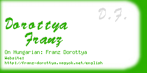 dorottya franz business card